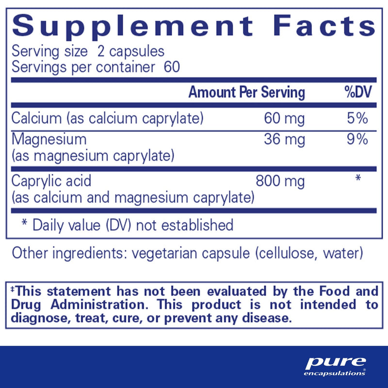 Pure Encapsulations - Caprylic Acid - OurKidsASD.com - 