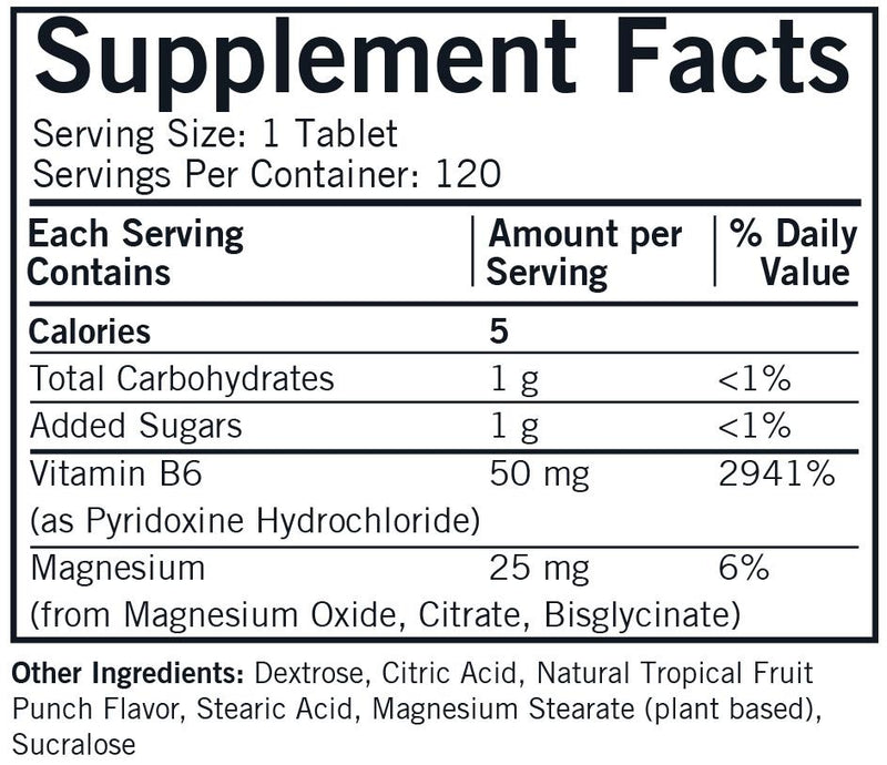 Kirkman Labs - Chewable Vitamin B6 with Magnesium - OurKidsASD.com - 