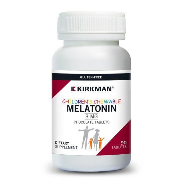 Kirkman Labs - Children’s Chewable Melatonin 3 mg Chocolate Tablets - OurKidsASD.com - 