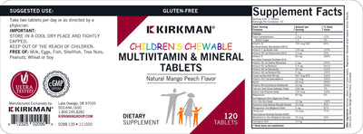 Kirkman Labs - Children's Chewable Multi Vitamin And Mineral - OurKidsASD.com - #Free Shipping!#
