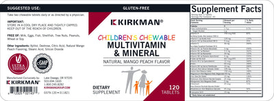 Kirkman Labs - Children's Chewable Multi-Vitamin/Mineral Wafers With Xylitol - OurKidsASD.com - #Free Shipping!#