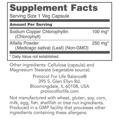 Protocol For Life Balance - Chlorophyll (100mg) - OurKidsASD.com - #Free Shipping!#