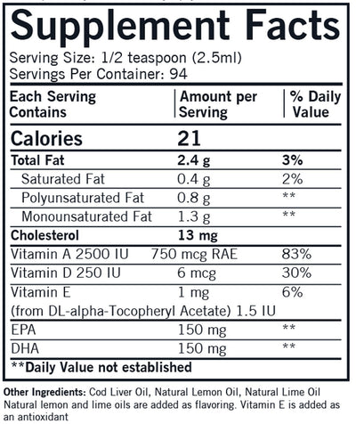 Kirkman Labs - Cod Liver Oil Flavored - Lemon Lime - OurKidsASD.com - #Free Shipping!#