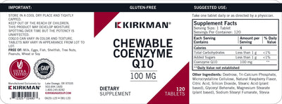 Kirkman Labs - Coenzyme Q10 100 Mg Chewable Tablets With Stevia - OurKidsASD.com - #Free Shipping!#