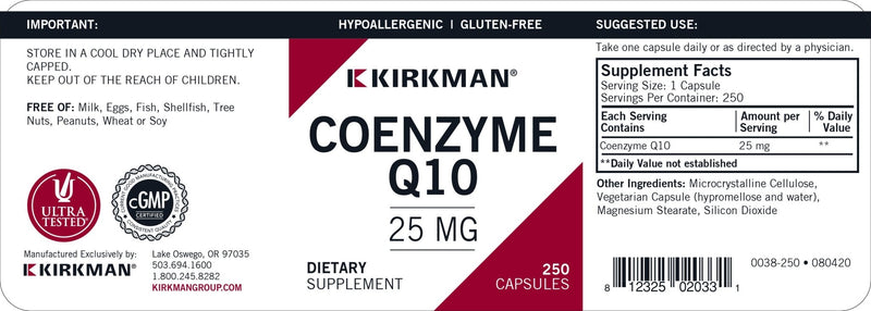 Kirkman Labs - Coenzyme Q10 Hypoallergenic - OurKidsASD.com - 