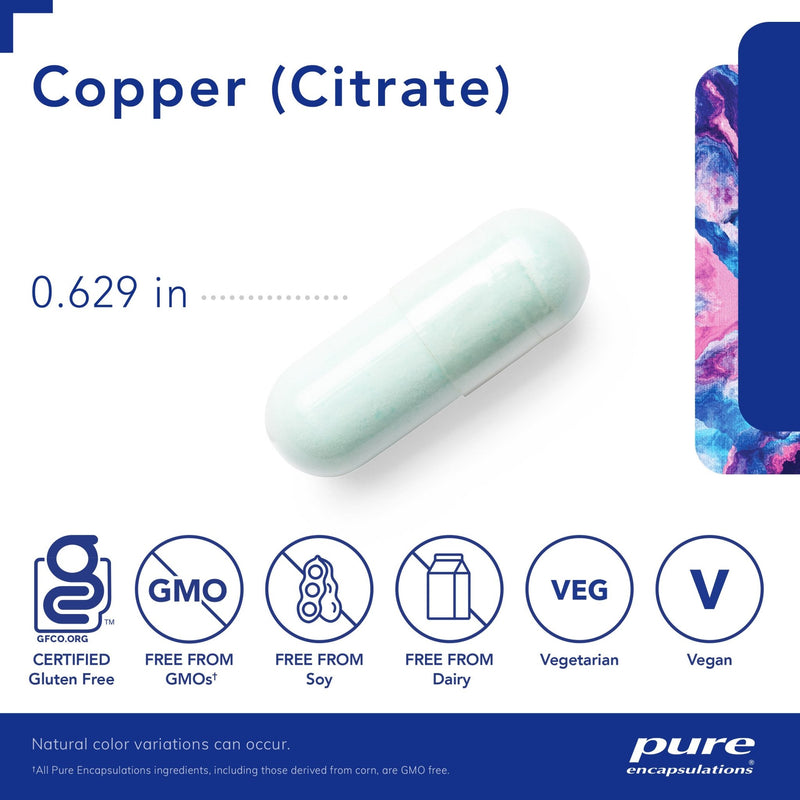 Pure Encapsulations - Copper (Citrate) - OurKidsASD.com - 