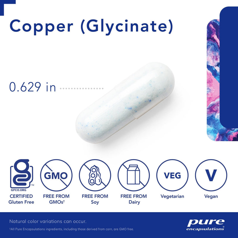 Pure Encapsulations - Copper (Glycinate) - OurKidsASD.com - 