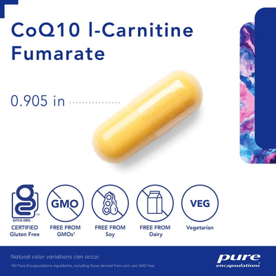 Pure Encapsulations - CoQ10 L-Carnitine Fumarate - OurKidsASD.com - #Free Shipping!#