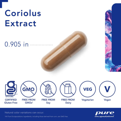 Pure Encapsulations - Coriolus Extract (Turkey Tail) - OurKidsASD.com - #Free Shipping!#