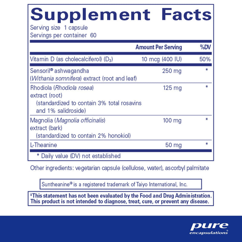 Pure Encapsulations - Cortisol Calm - OurKidsASD.com - 