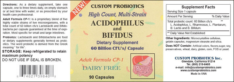 Custom Probiotics - CP-1 - OurKidsASD.com - 