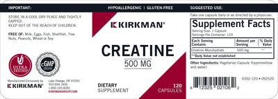 Kirkman Labs - Creatine Hypoallergenic - OurKidsASD.com - #Free Shipping!#