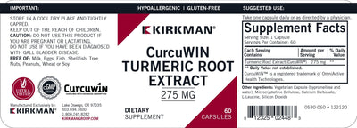 Kirkman Labs - CurcuWIN Turmeric Root Extract 275 mg Curcumin - OurKidsASD.com - #Free Shipping!#