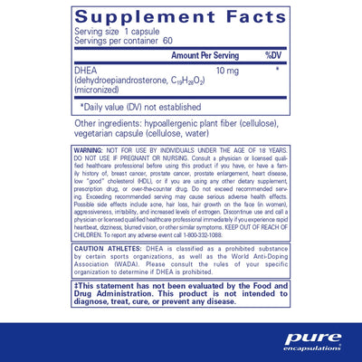 Pure Encapsulations - DHEA (10mg) - OurKidsASD.com - #Free Shipping!#