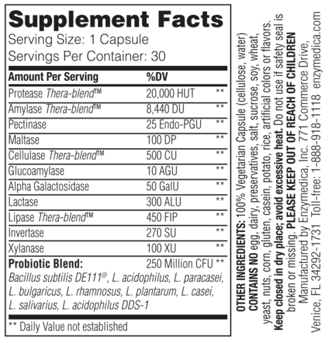 Enzymedica - Digest Basic + Probiotics - OurKidsASD.com - 