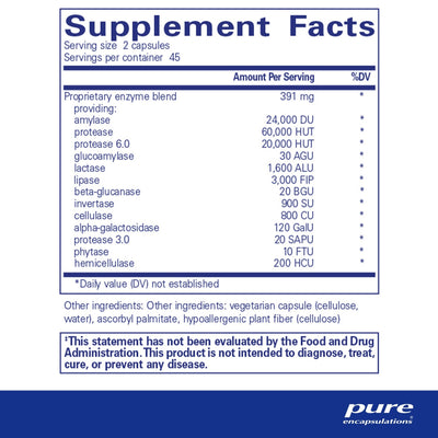 Pure Encapsulations - Digestive Enzymes Ultra - OurKidsASD.com - #Free Shipping!#