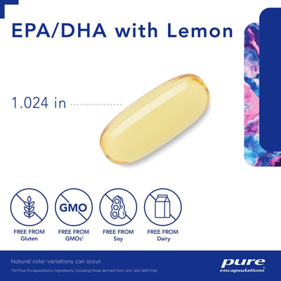 Pure Encapsulations - EPA/ DHA with Lemon - OurKidsASD.com - #Free Shipping!#