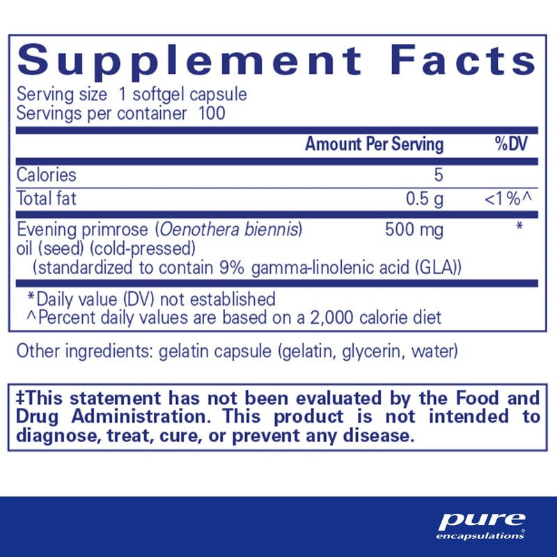 Pure Encapsulations - E.P.O. (Evening Primrose Oil) - OurKidsASD.com - 