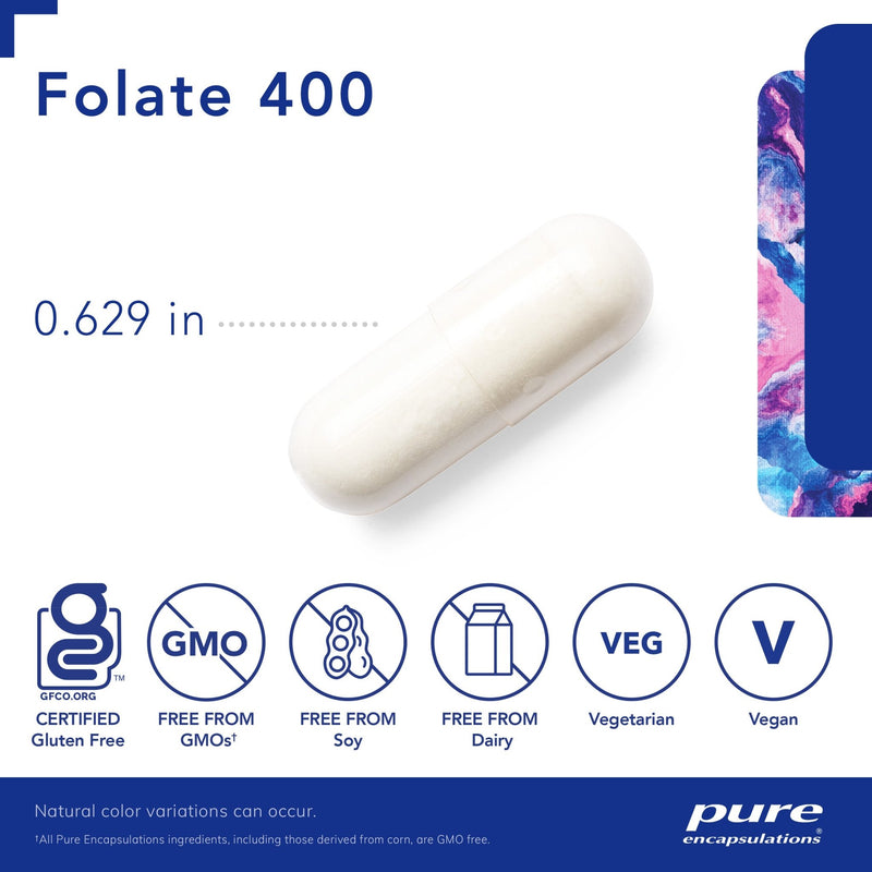 Pure Encapsulations - Folate 400 (5MTHF) - OurKidsASD.com - 