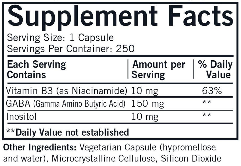 Kirkman Labs - GABA with Niacinamide and Inositol - OurKidsASD.com - 