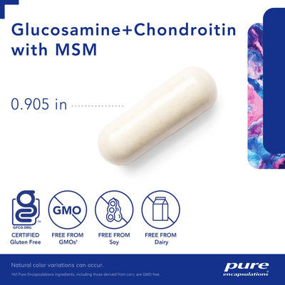 Pure Encapsulations - Glucosamine + Chondroitin With MSM - OurKidsASD.com - #Free Shipping!#