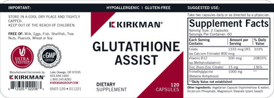 Kirkman Labs - Glutathione Assist - OurKidsASD.com - #Free Shipping!#