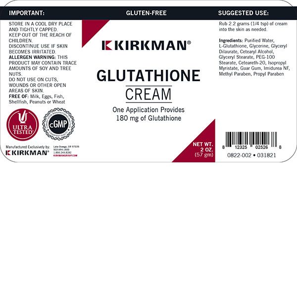 Kirkman Labs - Glutathione Cream - OurKidsASD.com - 