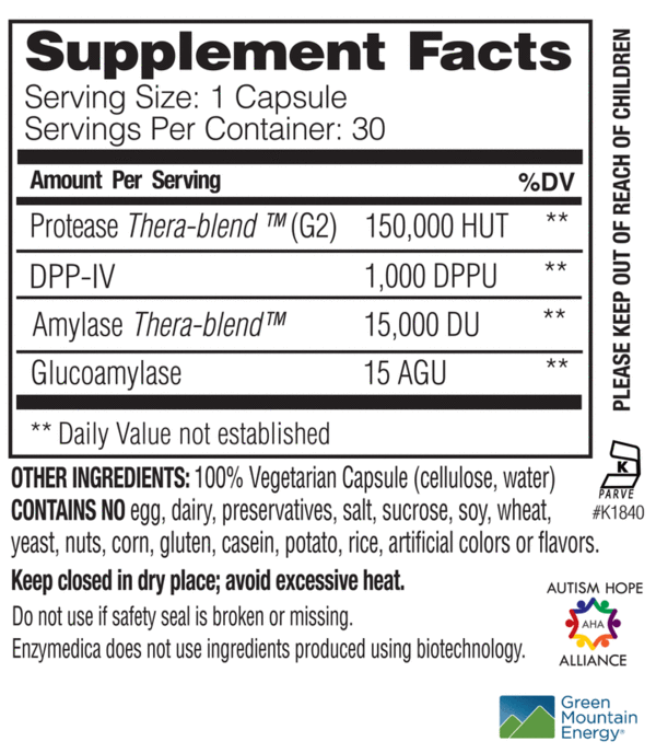 Enzymedica - GlutenEase Extra Strength (Formerly GlutenEase 2X) - OurKidsASD.com - 