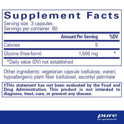 Pure Encapsulations - Glycine - OurKidsASD.com - #Free Shipping!#