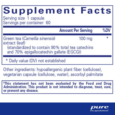 Pure Encapsulations - Green Tea Extract (Decaffeinated) - OurKidsASD.com - #Free Shipping!#