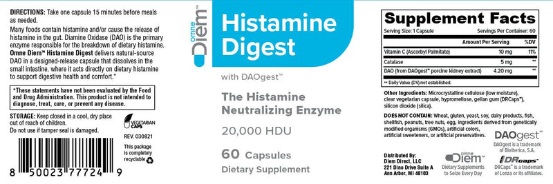 Diem - Histamine Digest - OurKidsASD.com - 