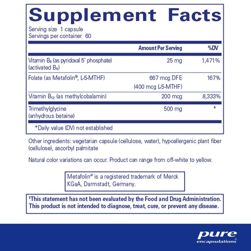 Pure Encapsulations - Homocysteine Factors - OurKidsASD.com - 