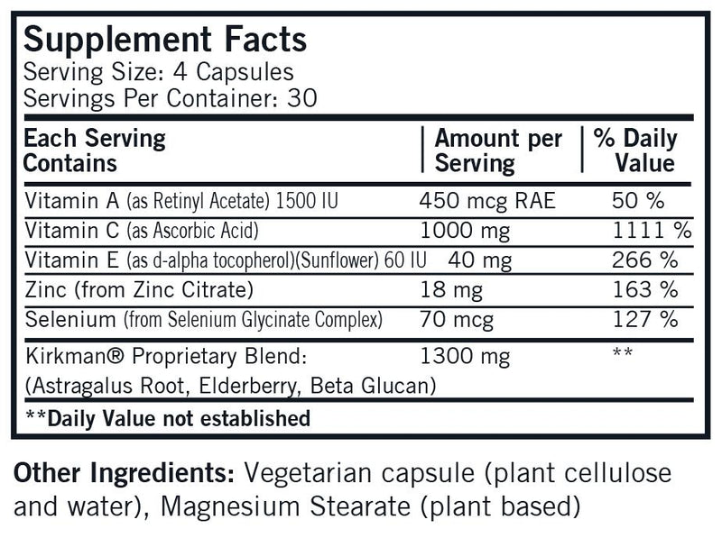 Kirkman Labs - Immuno-Aid Advanced Formula - Hypoallergenic - OurKidsASD.com - 