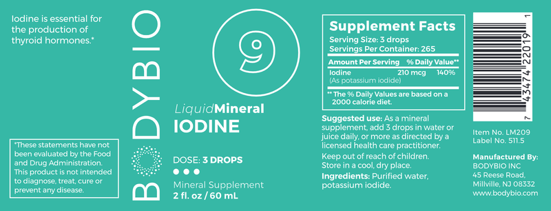 BodyBio - Iodine 