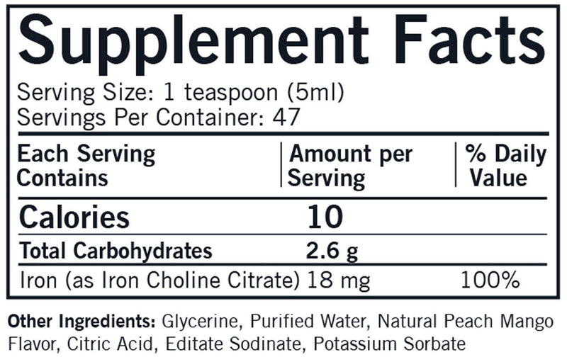 Kirkman Labs - Iron Liquid (18 Mg.) - OurKidsASD.com - 