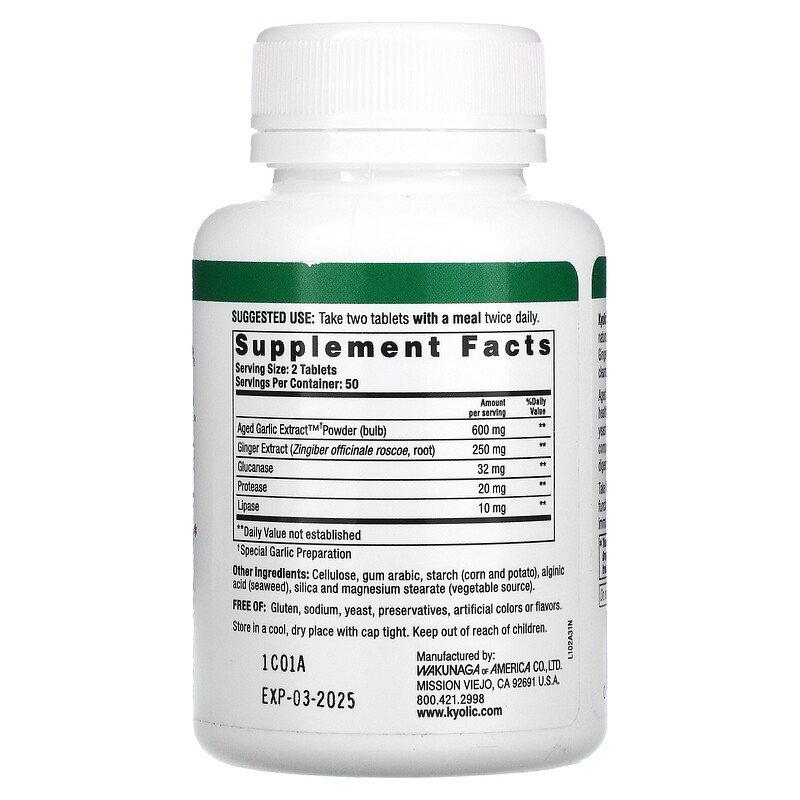 Wakunaga Nutritional Supplements - KYOLIC Candida Cleanse & Digestion Formula 102 - OurKidsASD.com - 