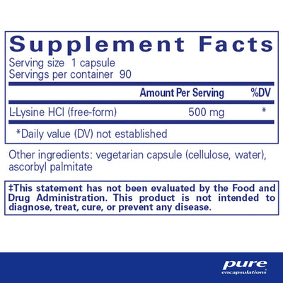 Pure Encapsulations - L-Lysine - OurKidsASD.com - #Free Shipping!#