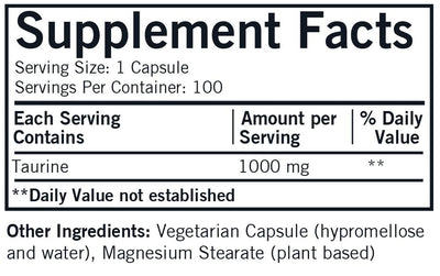 Kirkman Labs - L-Taurine 1000 Mg. Hypoallergenic - OurKidsASD.com - #Free Shipping!#