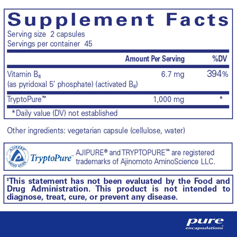 Pure Encapsulations - L-Tryptophan - OurKidsASD.com - 