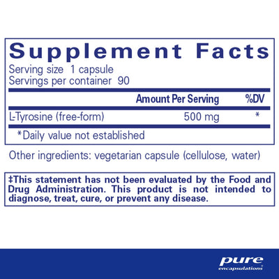 Pure Encapsulations - L-Tyrosine - OurKidsASD.com - #Free Shipping!#