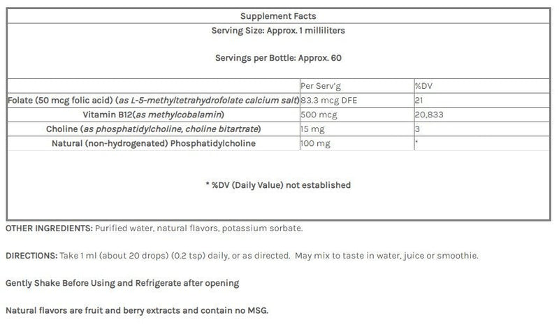 Empirical Labs - Liposomal B12 / Methylfolate - OurKidsASD.com - 