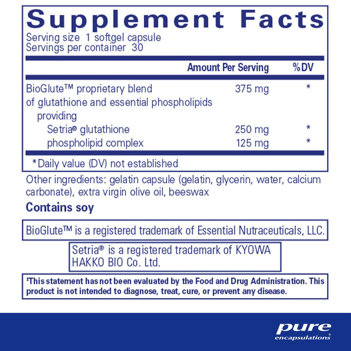 Pure Encapsulations - Liposomal Glutathione - OurKidsASD.com Pure Encapsulations - Liposomal Glutathione - OurKidsASD.com