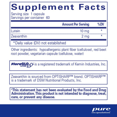 Pure Encapsulations - Lutein/Zeaxanthin - OurKidsASD.com - #Free Shipping!#