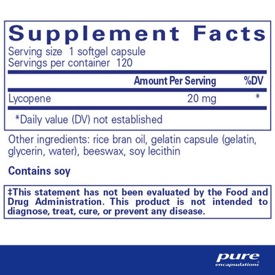 Pure Encapsulations - Lycopene 20mg - OurKidsASD.com - #Free Shipping!#