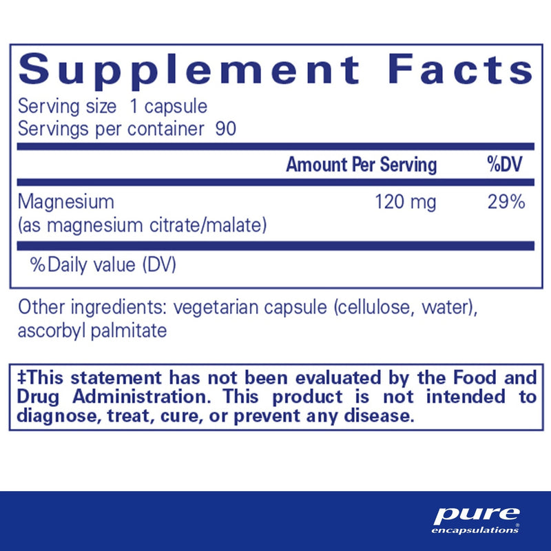 Pure Encapsulations - Magnesium (Citrate/Malate) - OurKidsASD.com - 