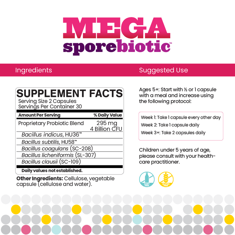 Microbiome Labs - MegaSporeBiotic™ - OurKidsASD.com - 