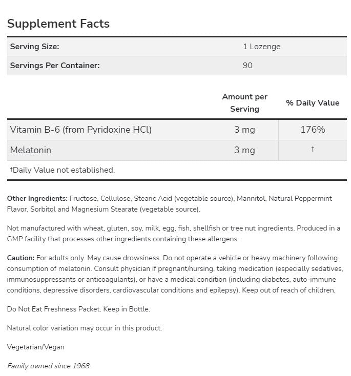 Now Foods - Melatonin (3mg) Chewable - OurKidsASD.com - 