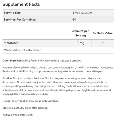 Now Foods - Melatonin (3mg) - OurKidsASD.com - #Free Shipping!#