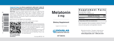 Douglas Laboratories - Melatonin 3mg Sublingual Tablet - OurKidsASD.com - #Free Shipping!#