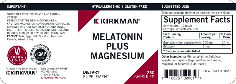 Kirkman Labs - Melatonin Plus Magnesium - OurKidsASD.com - 